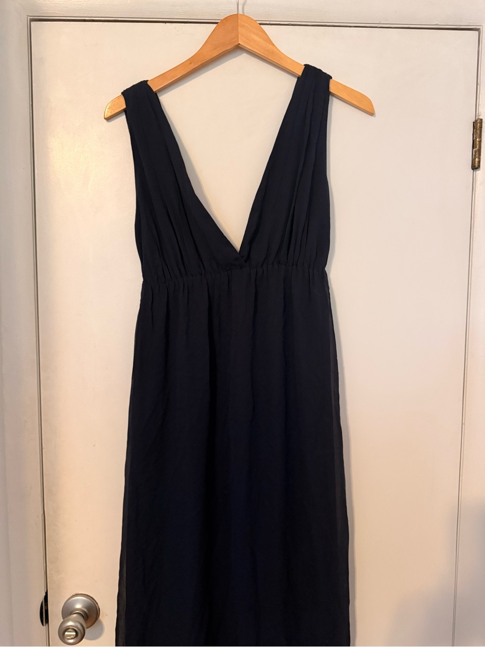 Alice + Olivia Black Silk Dress with Stretch Lining